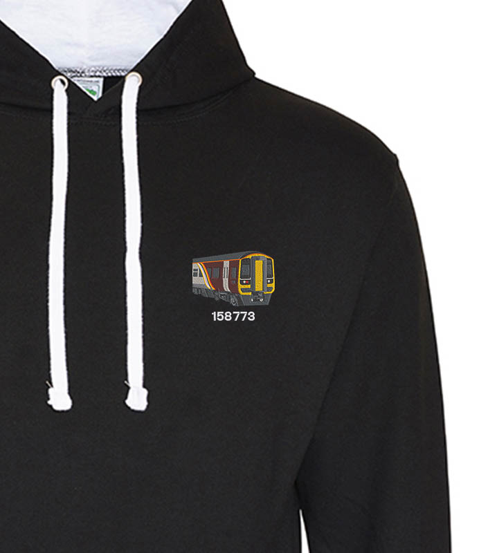 Class 158 EMR Black and White hoodie Class 158 EMR Black and White hoodie