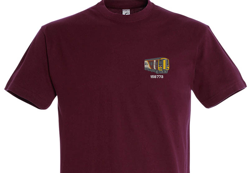 Class 158 EMR Burgundy T-Shirt Class 158 EMR Burgundy T-Shirt