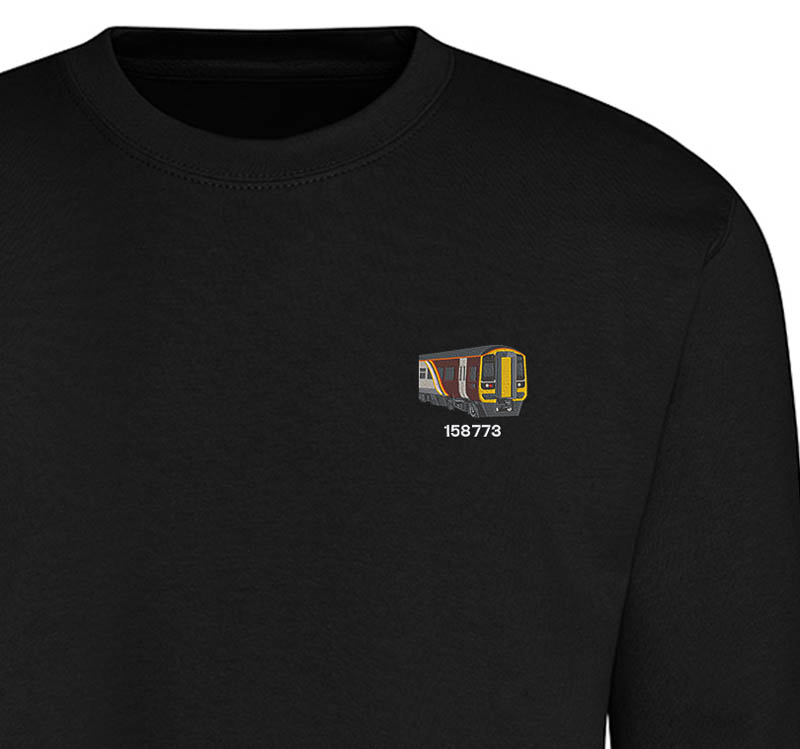 Class 158 EMR Dark Black Sweatshirt Class 158 EMR Dark Black Sweatshirt