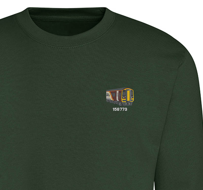 Class 158 EMR Forest Green Sweatshirt Class 158 EMR Forest Green Sweatshirt
