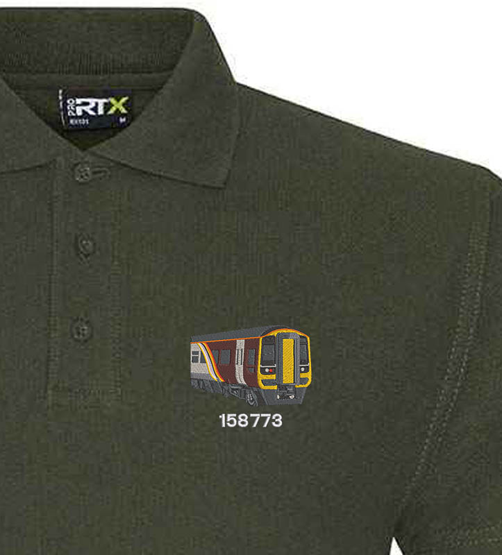 Class 158 EMR Military Green Polo Class 158 EMR Military Green Polo