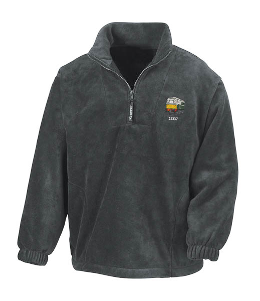 Class 26 Green D5337 Grey Zip Neck Fleece