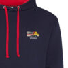 Class 370 APT 370003 Navy and Red hoodie Class 370 APT 370003 Navy and Red hoodie