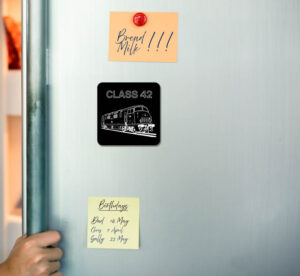 Class 42 Square Acrylic Fridge Magnet