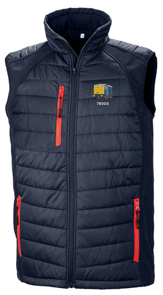Class 76 76003 BR Blue Navy and Red Body Warmer Class 76 76003 BR Blue Navy and Red Body Warmer