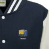 Class 76 76003 BR Blue Navy Blue and White Varsity Jacket Class 76 76003 BR Blue Navy Blue and White Varsity Jacket