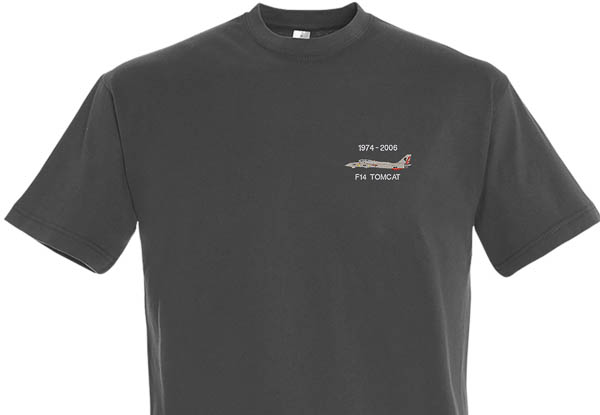 F-14 VFA111 Dark Grey T-Shirt F-14 VFA111 Dark Grey T-Shirt