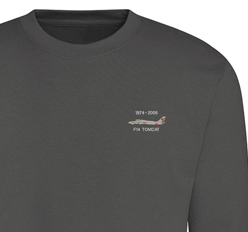 F-14 VFA111 Steel Grey Sweatshirt F-14 VFA111 Steel Grey Sweatshirt