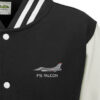 F-16C 480FS Black and White Varsity Jacket F-16C 480FS Black and White Varsity Jacket