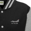F-16C 480FS Black grey Varsity Jacket F-16C 480FS Black grey Varsity Jacket