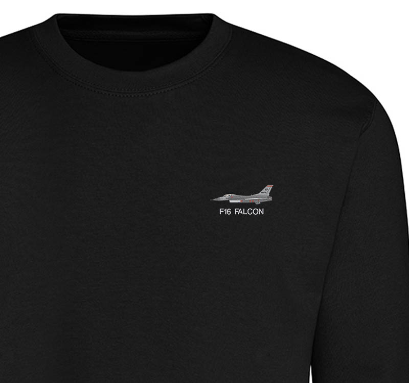 F-16C 480FS Dark Black Sweatshirt F-16C 480FS Dark Black Sweatshirt