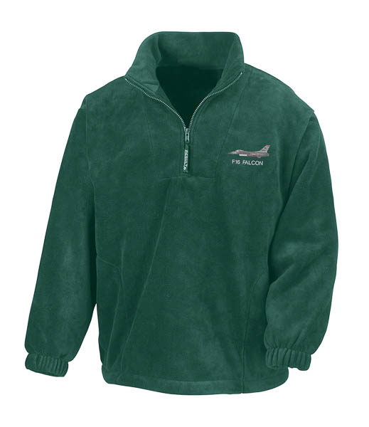 F-16C 480FS Forest Green Zip Neck Fleece F-16C 480FS Forest Green Zip Neck Fleece