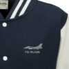 F-16C 480FS Navy Blue and White Varsity Jacket F-16C 480FS Navy Blue and White Varsity Jacket