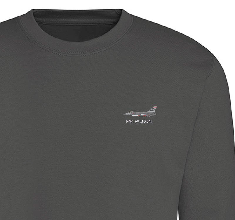 F-16C 480FS Steel Grey Sweatshirt F-16C 480FS Steel Grey Sweatshirt