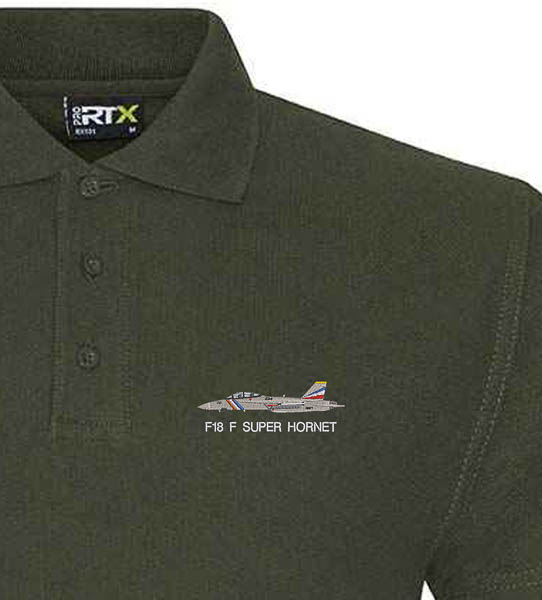 F-18F VFA-2 Military Green Polo F-18F VFA-2 Military Green Polo