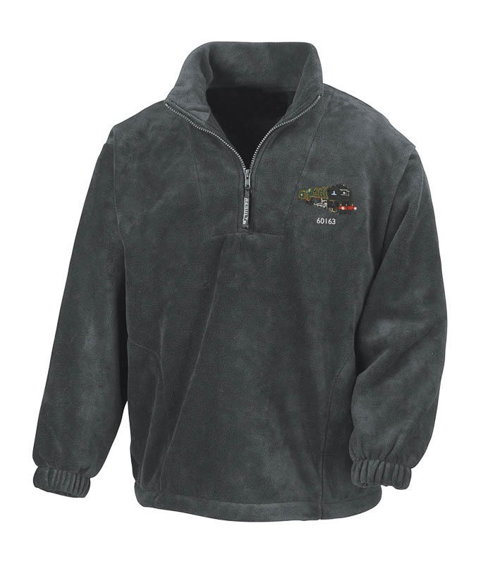 LNER A1 Grey Zip Neck Fleece LNER A1 Grey Zip Neck Fleece