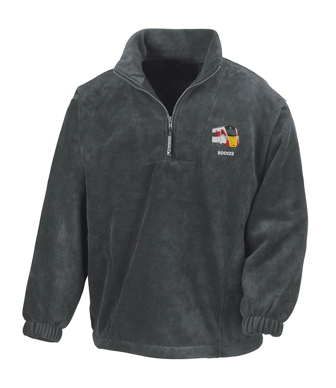 800122 LNER Grey Zip Neck Fleece 800122 LNER Grey Zip Neck Fleece