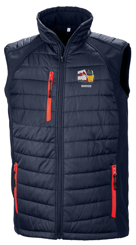 800122 LNER Navy and Red Body Warmer