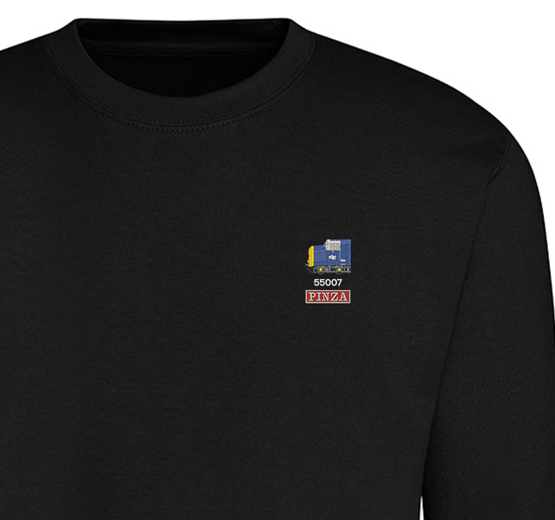 Class 55 55007 Racehorse Cab Dark Black Sweatshirt