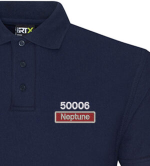 SALE - L Navy Class 50 50006 Number and Nameplate Polo Shirt