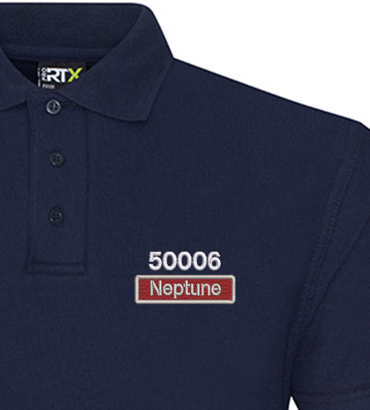 SALE - L Navy Class 50 50006 Number and Nameplate Polo Shirt