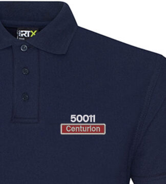 SALE - L Navy Class 50 50011 Number and Nameplate Polo Shirt