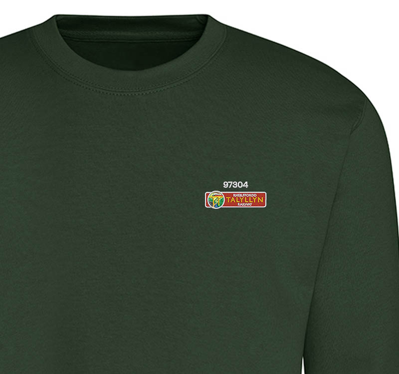 Class 37 NWR 97304 Nameplate Forest Green Sweatshirt Class 37 NWR 97304 Nameplate Forest Green Sweatshirt