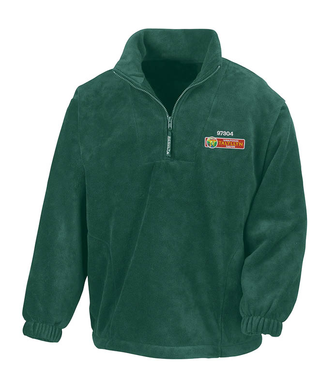 Class 37 NWR 97304 Nameplate Forest Green Zip Neck Fleece Class 37 NWR 97304 Nameplate Forest Green Zip Neck Fleece