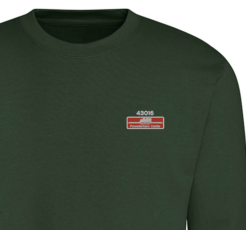 Class 43 43016 Nameplate Forest Green Sweatshirt Class 43 43016 Nameplate Forest Green Sweatshirt