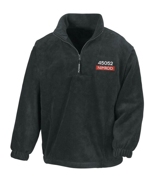 Class 45052 BR Blue Nameplate Black Zip Neck Fleece Class 45052 BR Blue Nameplate Black Zip Neck Fleece