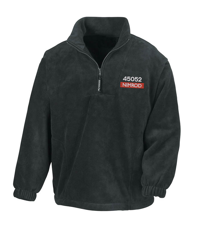 Class 45052 BR Blue Nameplate Black Zip Neck Fleece Class 45052 BR Blue Nameplate Black Zip Neck Fleece