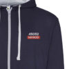 Class 45052 BR Blue Nameplate Navy and Heather zipped hoodie Class 45052 BR Blue Nameplate Navy and Heather zipped hoodie