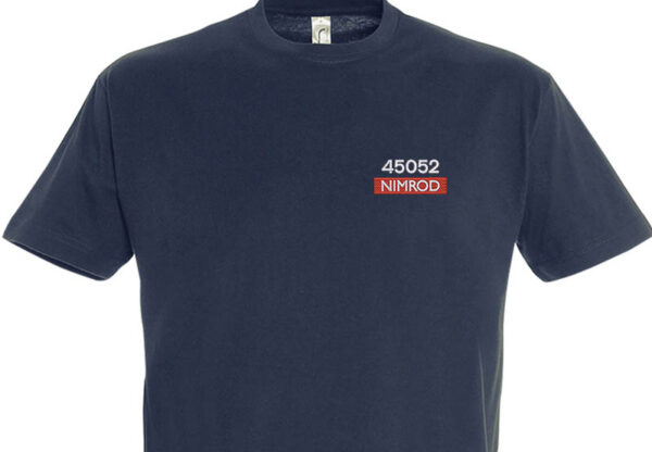 Class 45052 BR Blue Nameplate Navy Blue T-Shirt Class 45052 BR Blue Nameplate Navy Blue T-Shirt