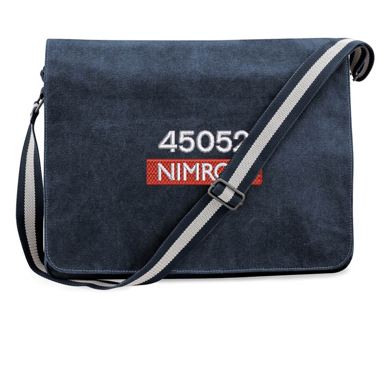 Class 45052 BR Blue Nameplate Royal Blue Messenger Bag Class 45052 BR Blue Nameplate Royal Blue Messenger Bag