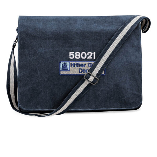 Class 58 58021 Mainline Nameplate Royal Blue Messenger Bag Class 58 58021 Mainline Nameplate Royal Blue Messenger Bag