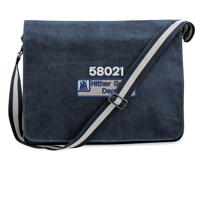 Class 58 58021 Mainline Nameplate Royal Blue Messenger Bag Class 58 58021 Mainline Nameplate Royal Blue Messenger Bag