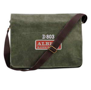 D803 Nameplate Military Green Messenger Bag D803 Nameplate Military Green Messenger Bag