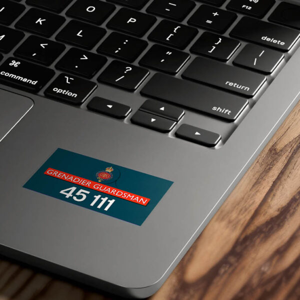 45111 Number and Nameplate Sticker on Laptop 45111 Number and Nameplate Sticker on Laptop