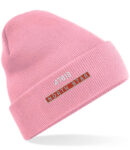 47613 nameplate and number Baby Pink Beanie