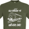 Old Brush 4s Never die Army Green T-Shirt Old Brush 4s Never die Army Green T-Shirt