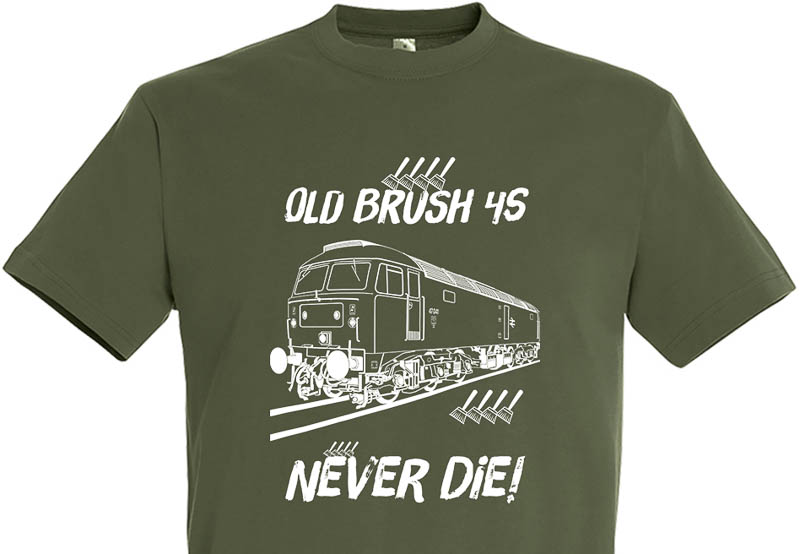 Old Brush 4s Never die Army Green T-Shirt Old Brush 4s Never die Army Green T-Shirt