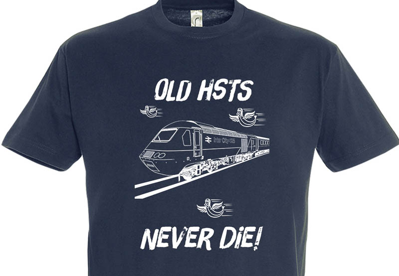 Old HSTs Never die Navy Blue T-Shirt Old HSTs Never die Navy Blue T-Shirt