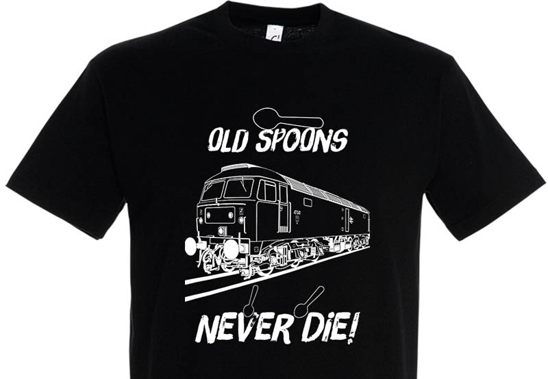 Old Spoons Never die Black T-Shirt Old Spoons Never die Black T-Shirt
