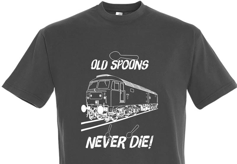 Old Spoons Never Die Dark Grey T-Shirt Old Spoons Never Die Dark Grey T-Shirt