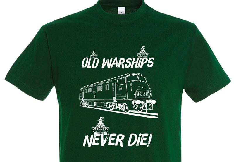 Old Warships Never die Bottle Green T-Shirt Old Warships Never die Bottle Green T-Shirt