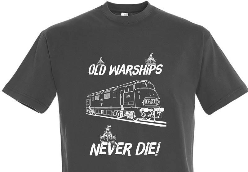 Old Warships Never Die Dark Grey T-Shirt Old Warships Never Die Dark Grey T-Shirt