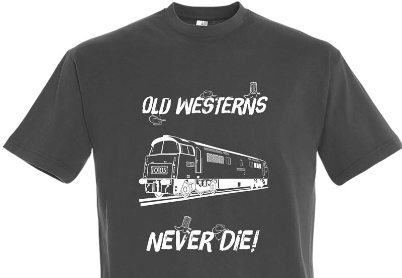 Old Westerns Never Die Dark Grey T-Shirt Old Westerns Never Die Dark Grey T-Shirt