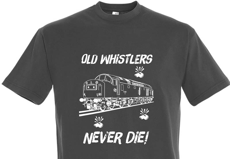 Old Whistlers Never Die Dark Grey T-Shirt Old Whistlers Never Die Dark Grey T-Shirt
