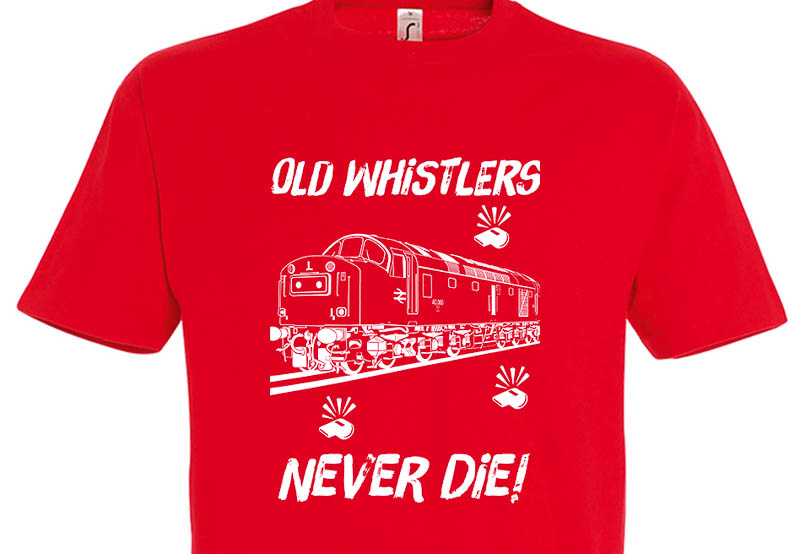 Old Whistlers Never die Red T-Shirt Old Whistlers Never die Red T-Shirt
