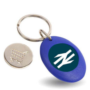 BR Double Arrow Logo Trolley Coin Keyring